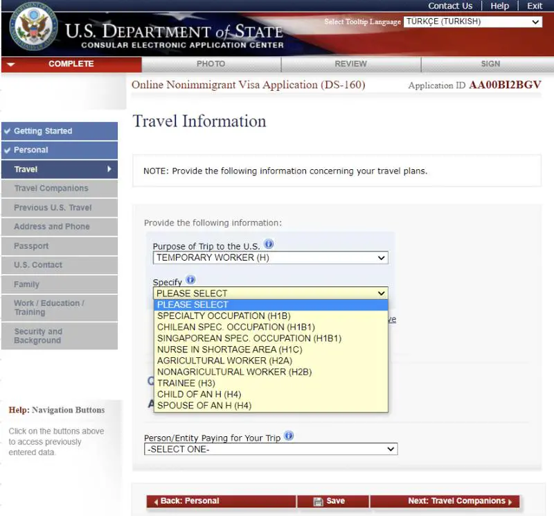 ABD Çalışma Vizesi Başvuru Formu Nasıl Doldurulur?