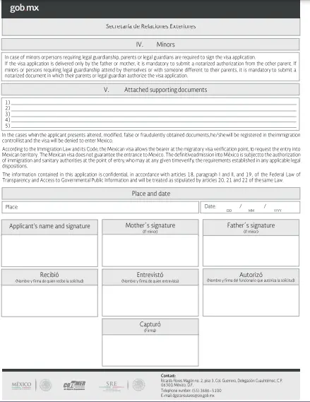 Aile Birleşimi için Meksika Vizesi Başvuru Formu Nasıl Doldurulur? #2