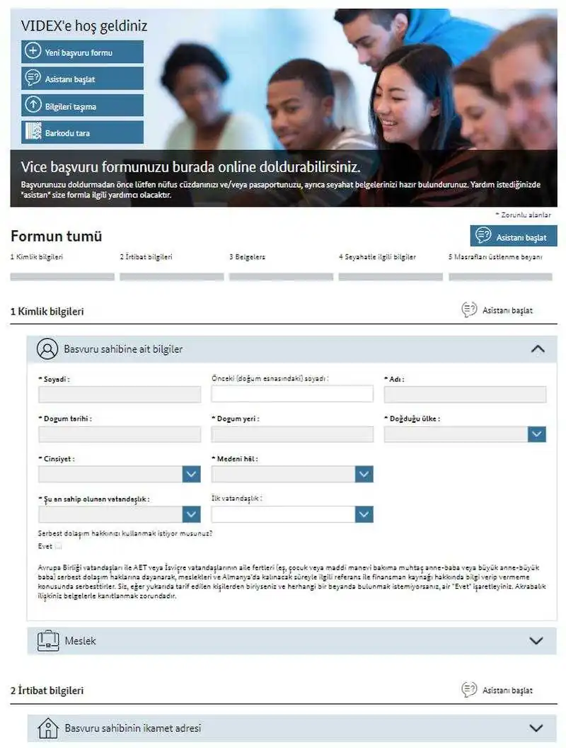 Almanya Vize Başvuru Formu Örneği Nasıl Doldurulur?