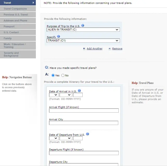 Amerika Online Vize Başvuru Formu (DS-160)