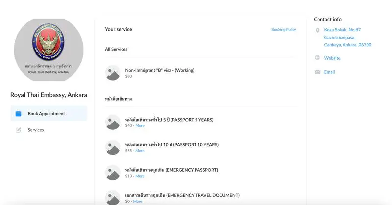 Ankara Tayland Konsolosluğu Vize Randevusu Nasıl Alınır?