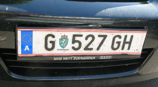 Avusturya Plaka Kodu Nedir?