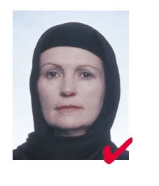 Başörtülü Etiyopya Vize Fotoğrafı