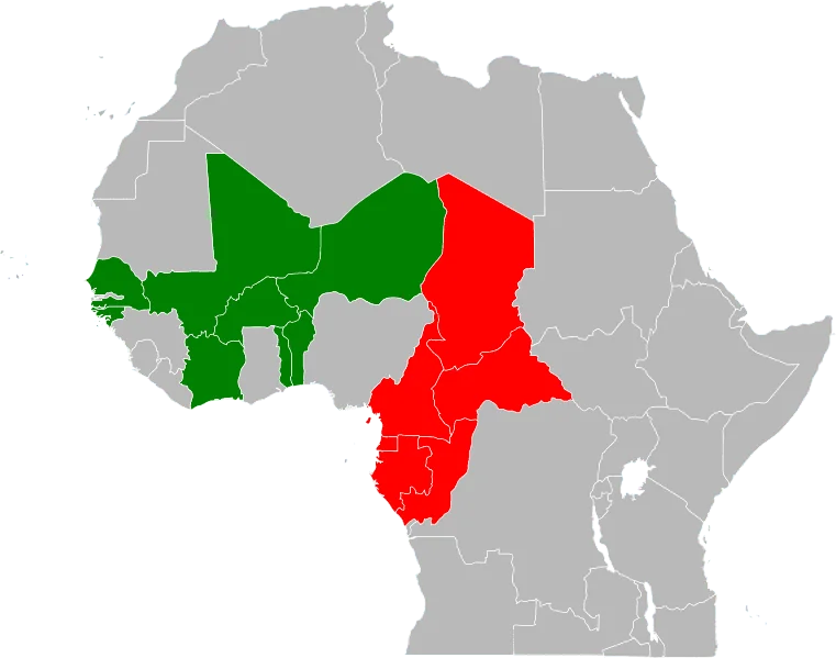 CFA Frangı kullanan ülkeler
