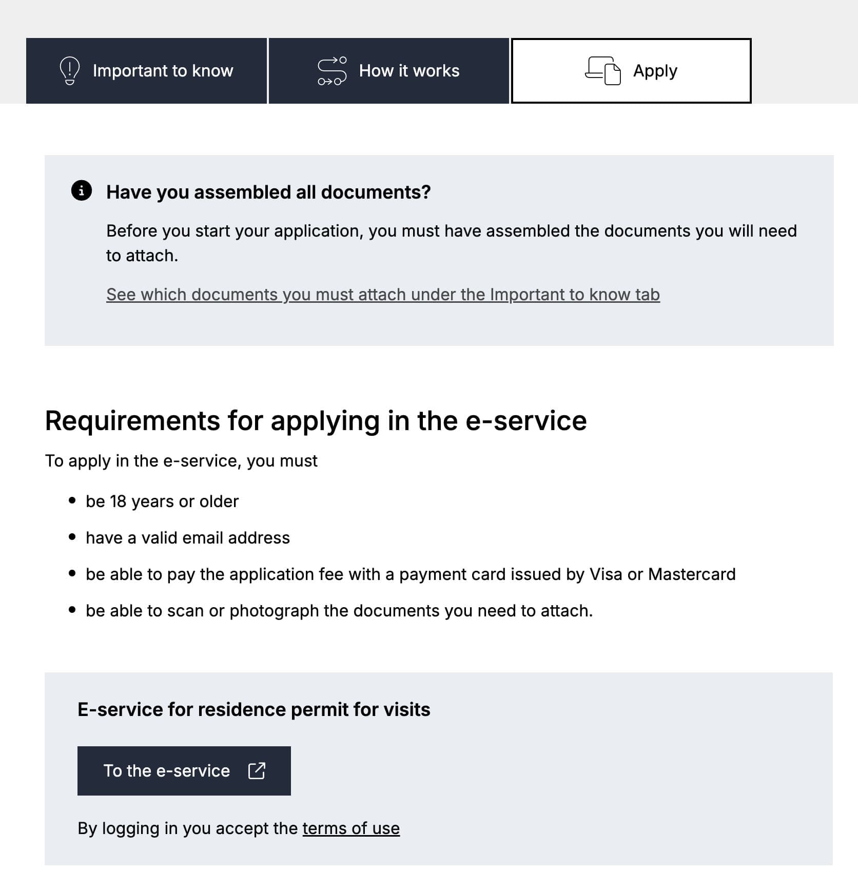 D tipi İsveç vize başvuru formu