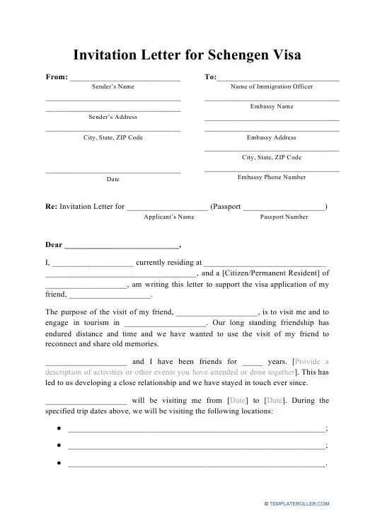 Fransa Partner Vizesi için Davet Mektubu Nasıl Olmalıdır?