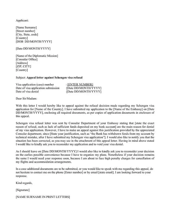 Fransa Vize Reddi İtiraz Dilekçesi Örneği