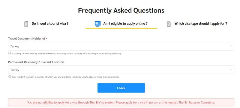 Hangi Ülke Vatandaşları Tayland E-Vize Başvurusu Yapabilir?