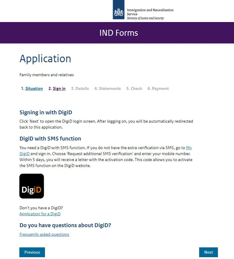 Hollanda MVV Vize Formu