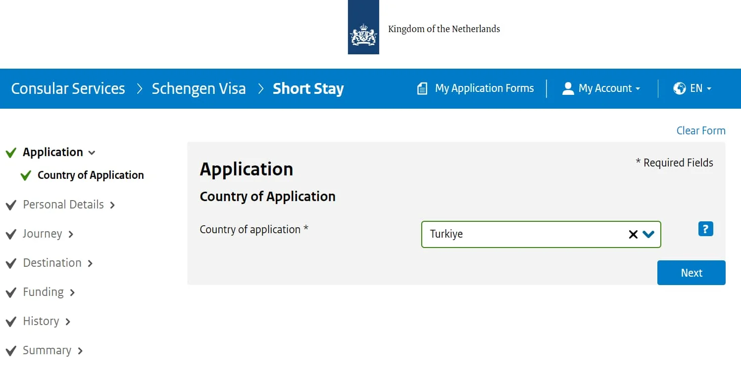 Hollanda Schengen Vize Formu (1)