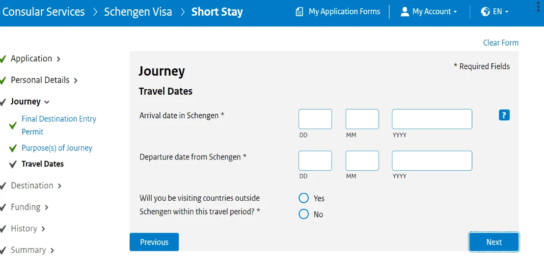 Hollanda Schengen Vizesi Başvuru Formu 5