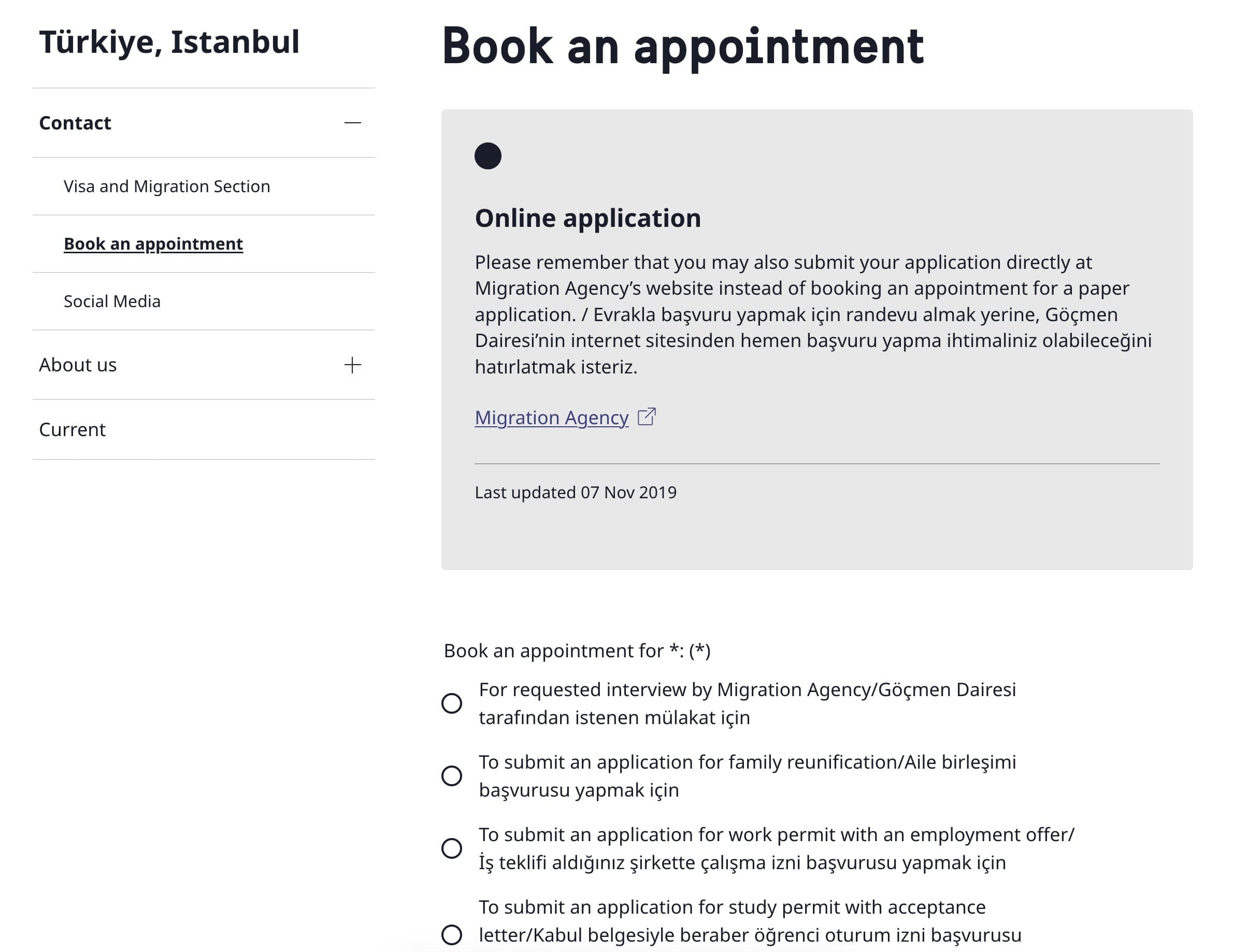 İsveç D Tipi (Ulusal) Vize Randevusu Konsolosluk Sayfası 2