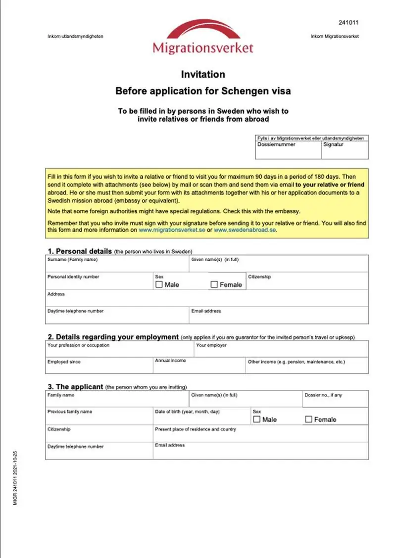 İspanya Vizesi için Davetiye Örneği Görseli