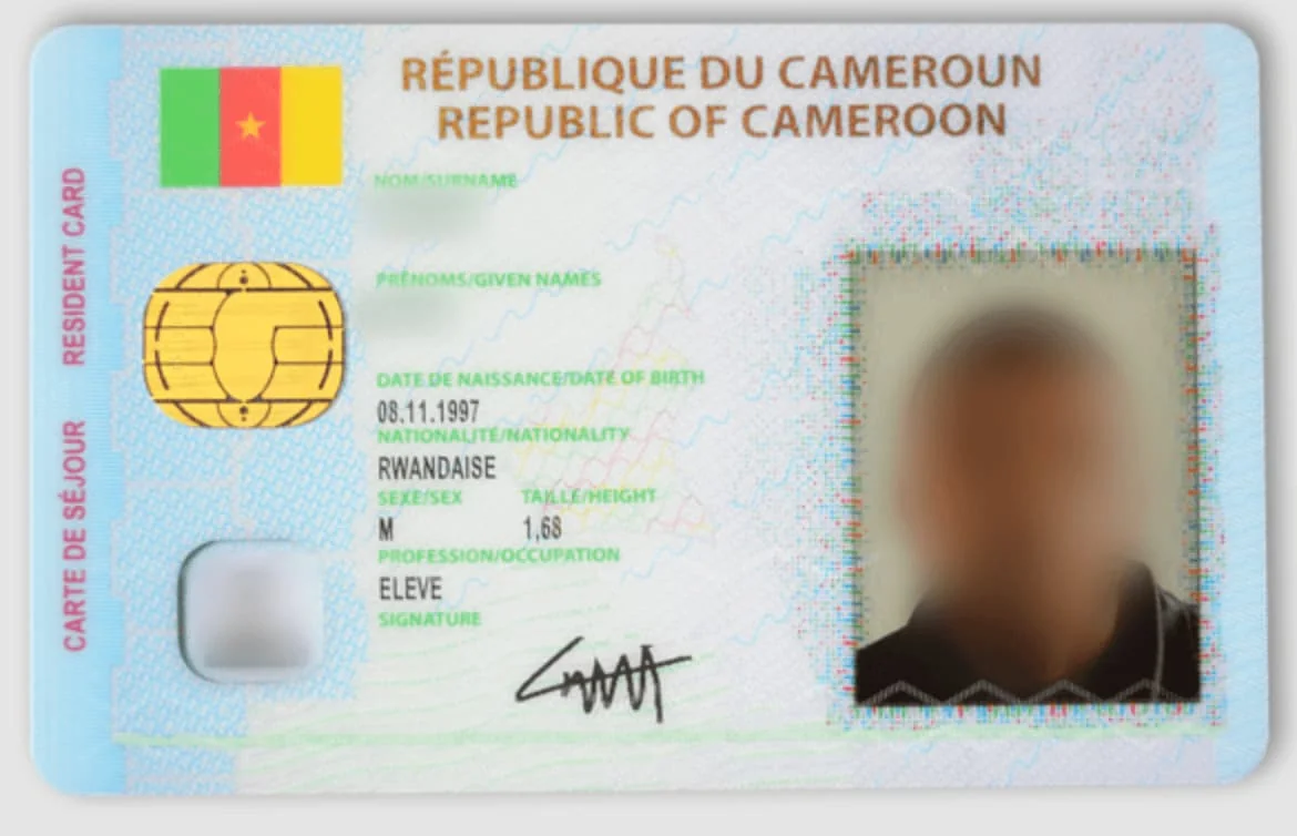 Kamerun geçici oturum kartı