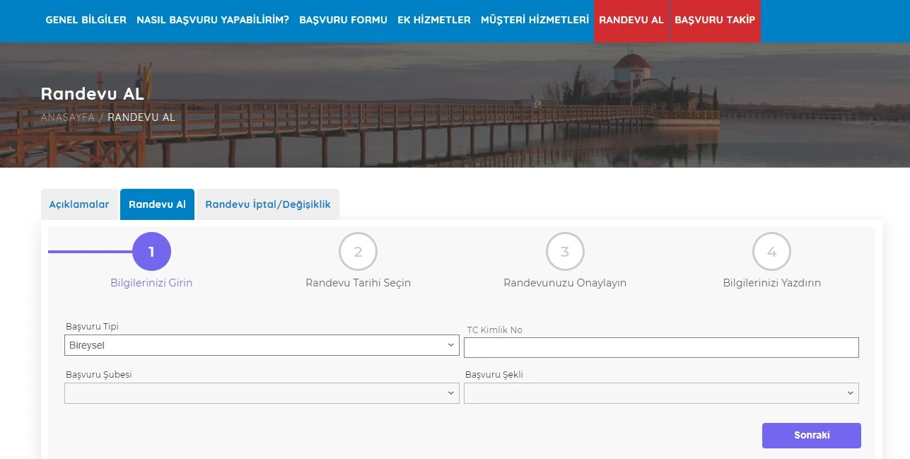 Kosmos Randevu Ekranı