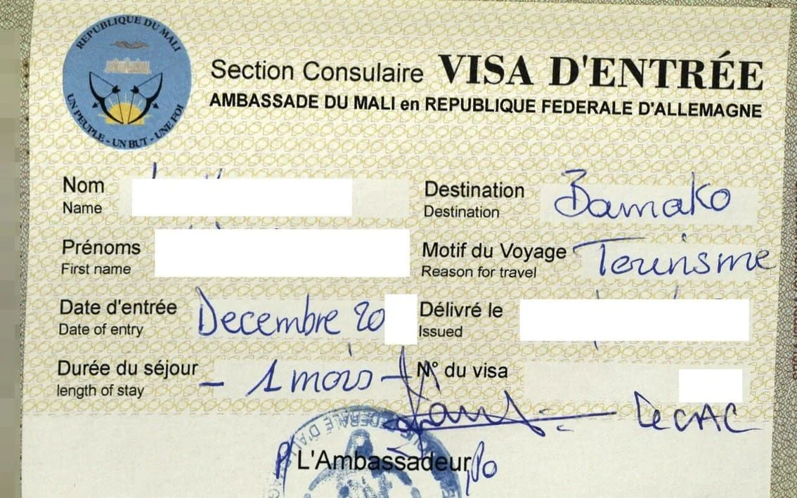Mali Turist Vizesi