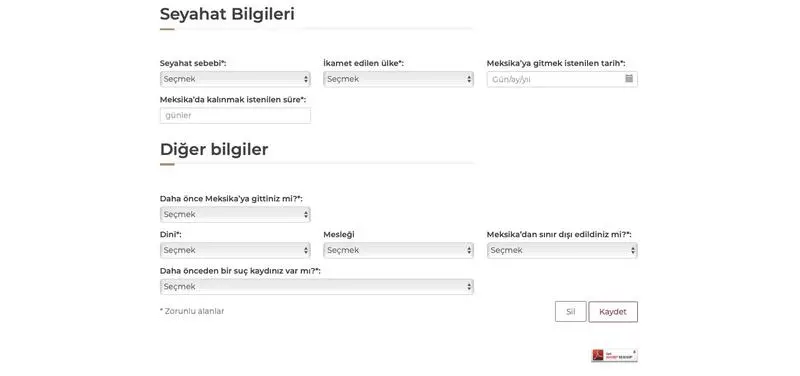 Meksika Elektronik Vize Başvurusu Nasıl Yapılır? #3