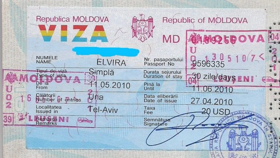 Moldova Vize Başvurusu