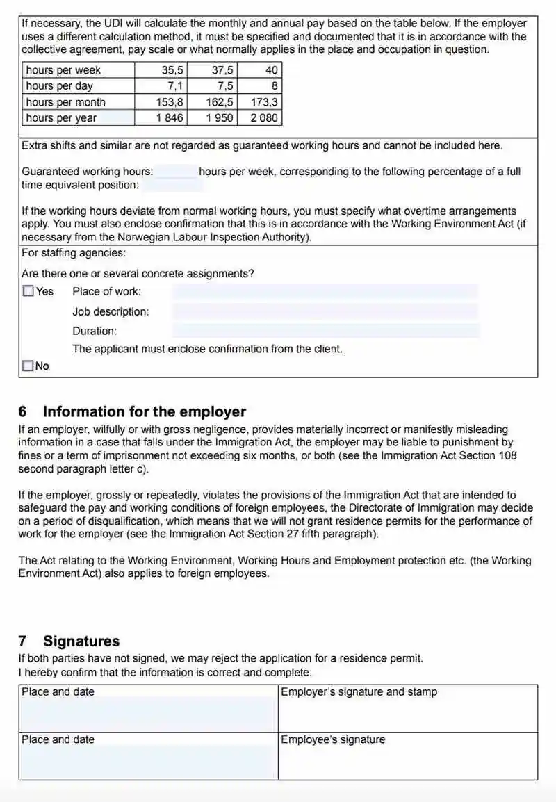 Norveç Sporcu Vizesi İçin UDI İş Teklifi Formu