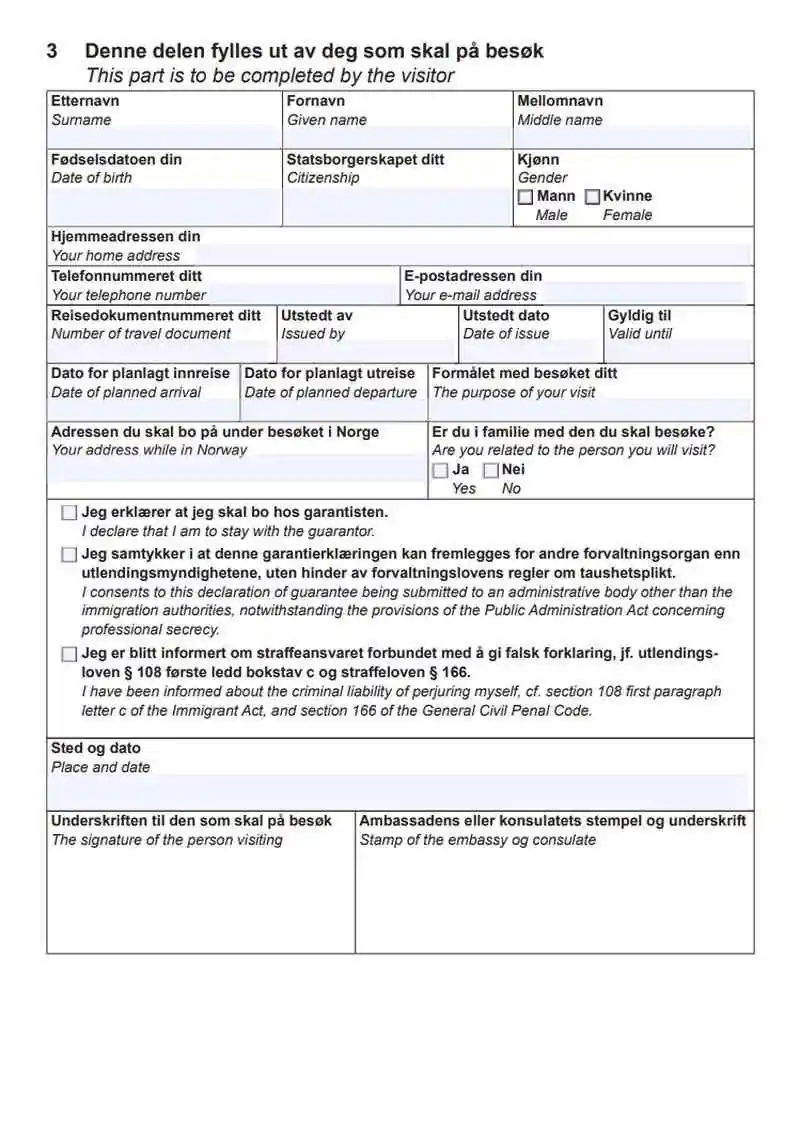 Norveç Vizesi İçin Sponsor Dilekçesi Örneği Nasıldır 4