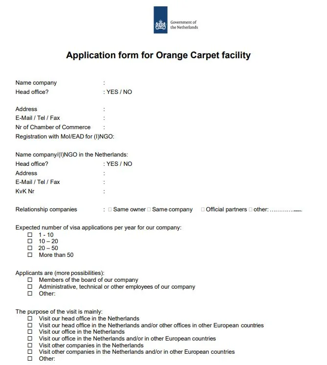 Orange Carpet Başvuru Formu