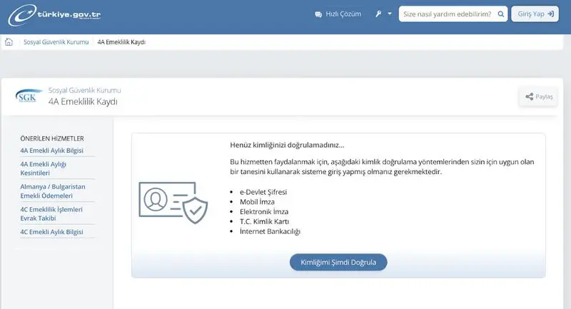 Romanya Vize Başvurusu için Emeklilik Belgesi Nereden Alınır 2