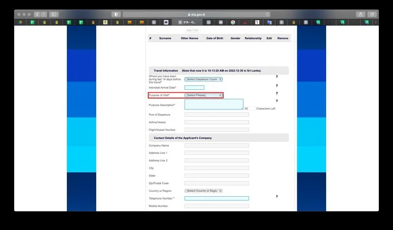 Sri Lanka İş Vizesi Başvurusu Süreci 4
