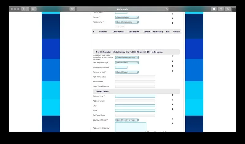 Sri Lanka Turistik Vize Başvuru Formu Nasıl Doldurulur?