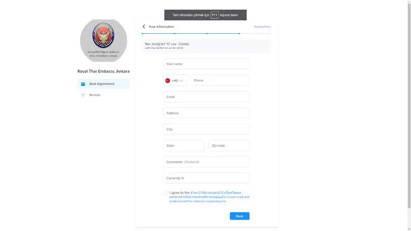 Tayland Evlilik Vize Başvurusu için Randevu Nasıl Alınır?