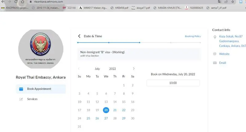Tayland Krallığı Çalışma Vizesi için Randevu Nasıl Alınır?