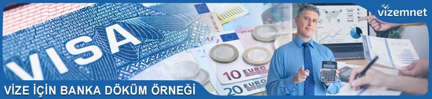 Vize için Banka Döküm Örneği