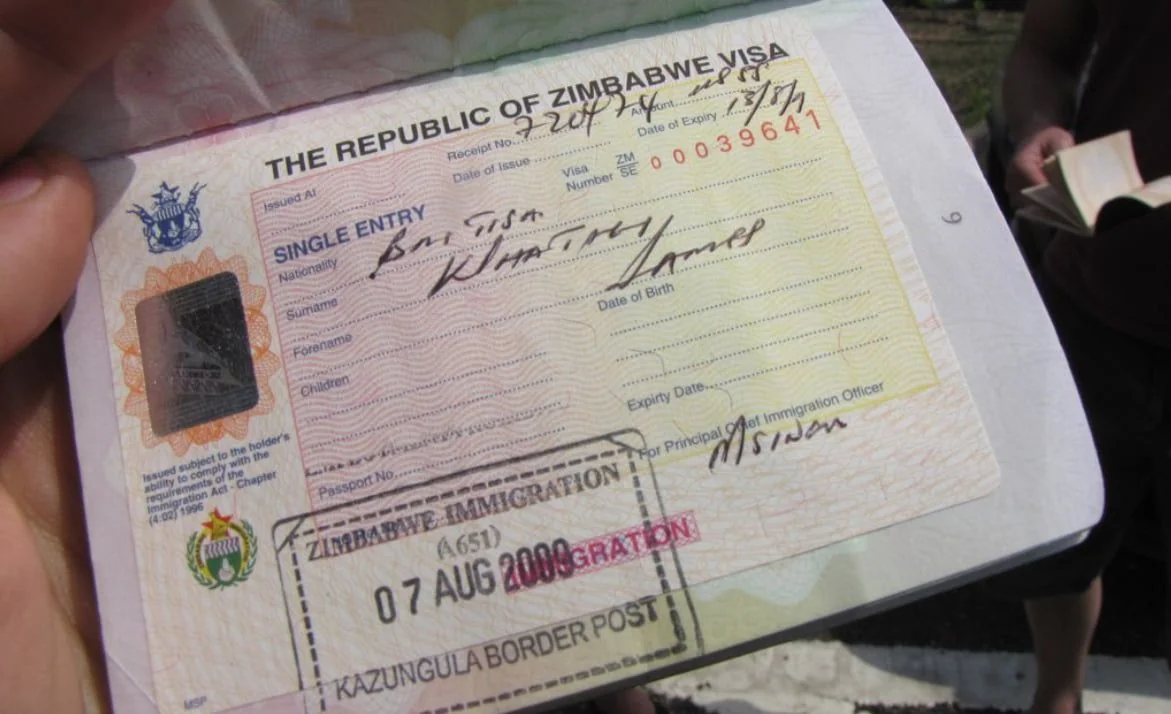 Zimbabve Vizesi